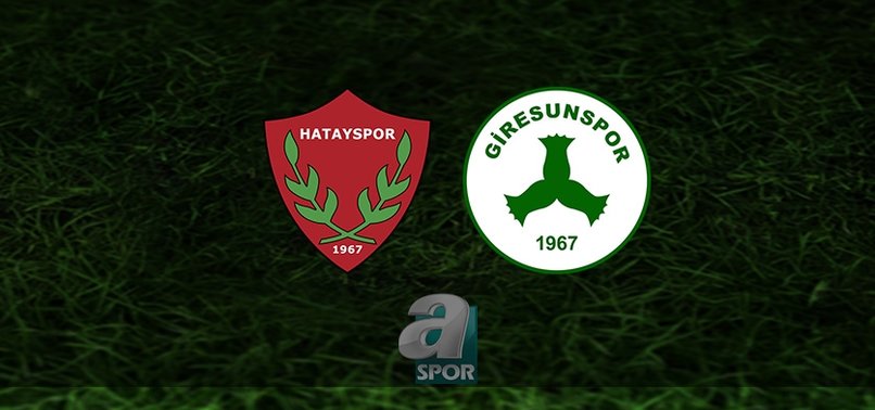 Hatayspor - Giresunspor maçı canlı anlatım (Hatayspor - Giresunspor maçı canlı izle)
