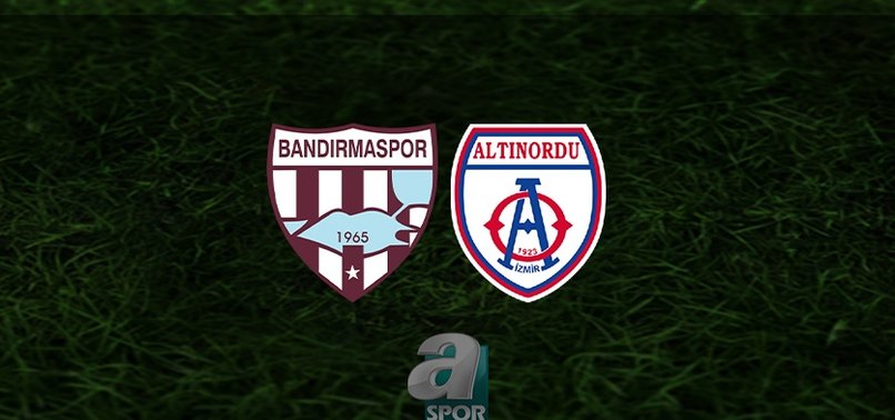 Bandırmaspor - Altınordu maçı ne zaman, saat kaçta ve hangi kanalda? | TFF 1. Lig