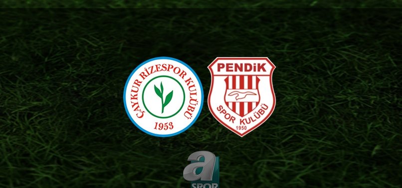 Rizespor - Pendikspor maçı ne zaman, saat kaçta ve hangi kanalda? | TFF 1. Lig